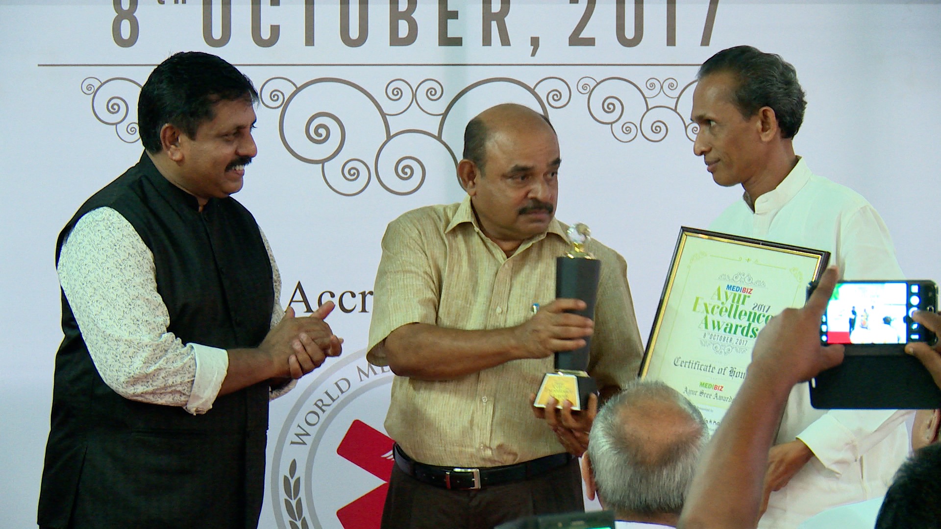 Medibiz Ayur Excellence Award - Ayur Sree - Dr. Jacob Vadakkumcherry