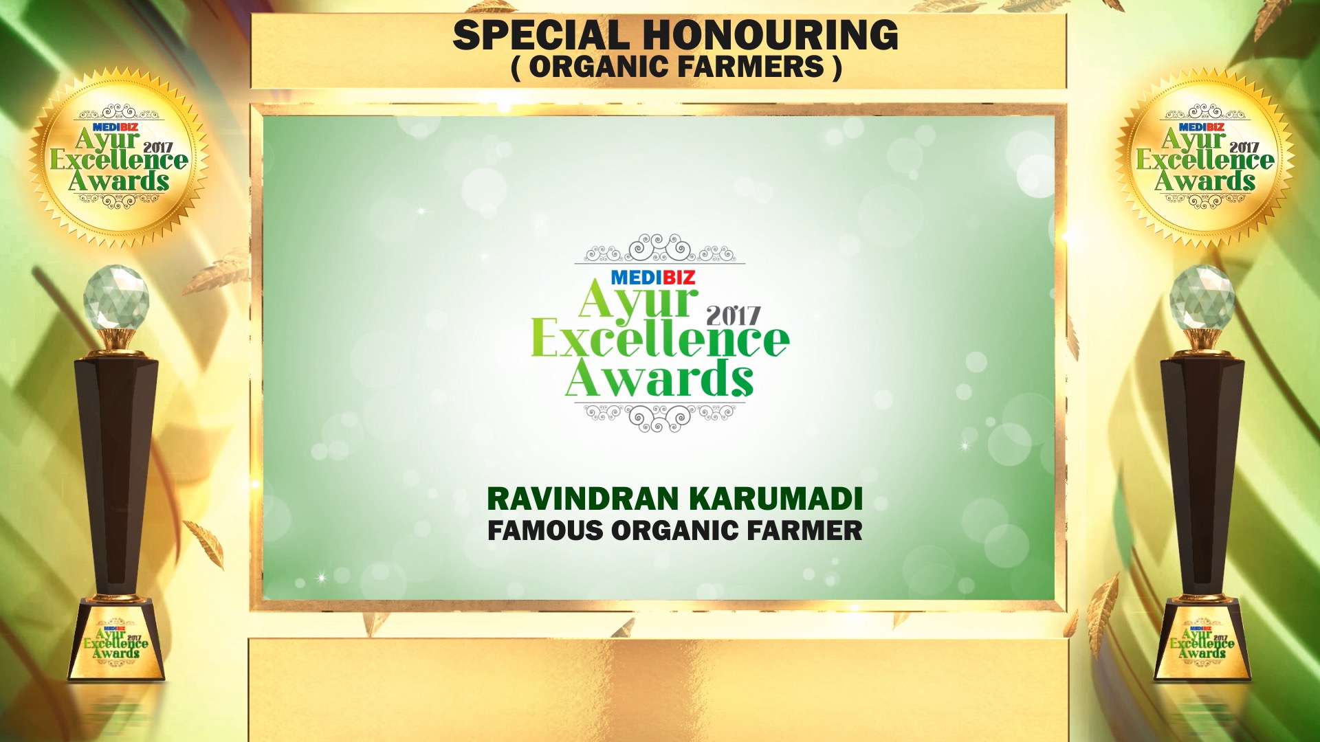 Medibiz Ayur Excellence Award - Organic Farmers - Ravindran, Karumadi